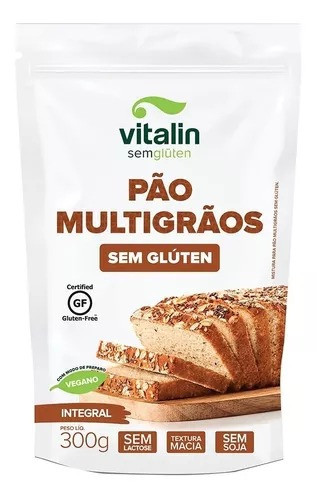 Mistura para Pão Multigrãos Integral Vitalin 300g