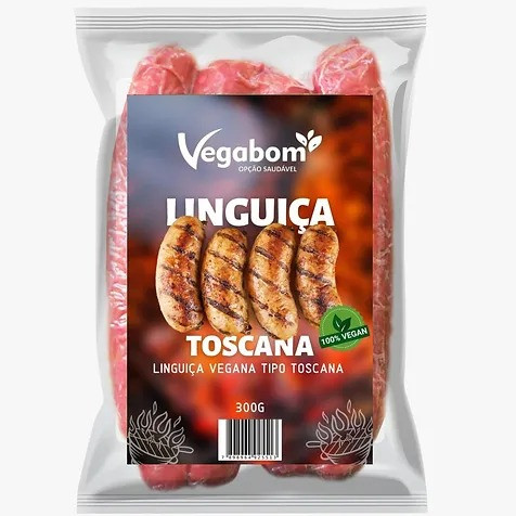 Linguiça Vegana Tipo Toscana Vegabom 300g
