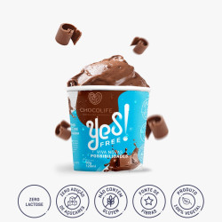 Sorvete Chocolate Yes free Zero 120ml