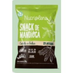 Snack Integral de Mandioca Sabor Cebola e Salsa Nutripleno 30g