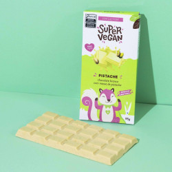 Barra de Chocolate Branco com Pistache Super Vegan  95g EDIÇÃO LIMITADA *****