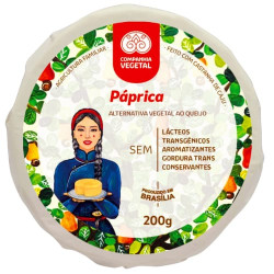 Queijo Vegetal Sabor Páprica 200g Companhia Vegetal 
