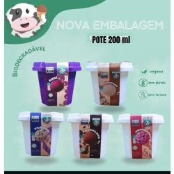 Sorvete Mumu Morango Vegano 200ml - Mumu Vegan