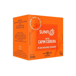 Chá de Capim Limão Erva Cidreira  Sunflo 10g Com 10 Saches