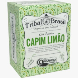 Chá de Capim Limão Orgânico Puro - Tribal  - Caixa - 15 Sachês - 15g