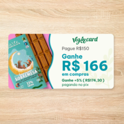 Veg.In Card Compre R$150 e  Ganhe R$166,00