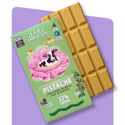 Chocolate Branco c/ Pistache 75g - Arte Chocolate