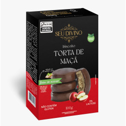 Biscoito Torta de Maça 100g Seu Divino » Linha Vegana Premium Zero Açúcar