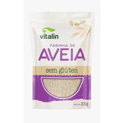 Aveia Flocos Finos Integral Sem Glúten Vitalin 200g