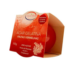 Gelatina Vegana Sabor Frutas Vermelhas Dolce Vita 100g