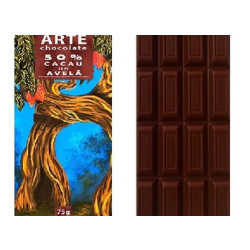 Chocolate 50% Cacau c/ Avelã 75g - Arte Chocolate