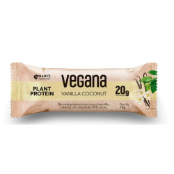 Barra de Proteína Vegana Coco e Baunilha 70g - Hart's Natural