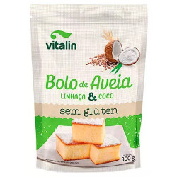 Mistura para Bolo de Aveia Linhaça com Coco 300g Vitalin