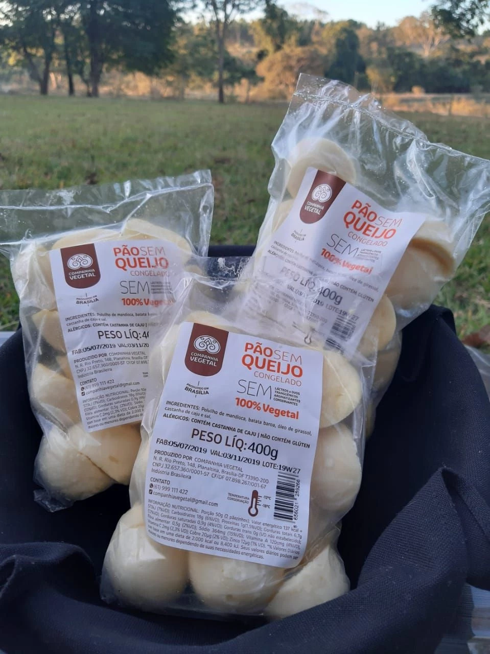 Pão Sem Queijo Vegano 400g - Companhia Vegetal 