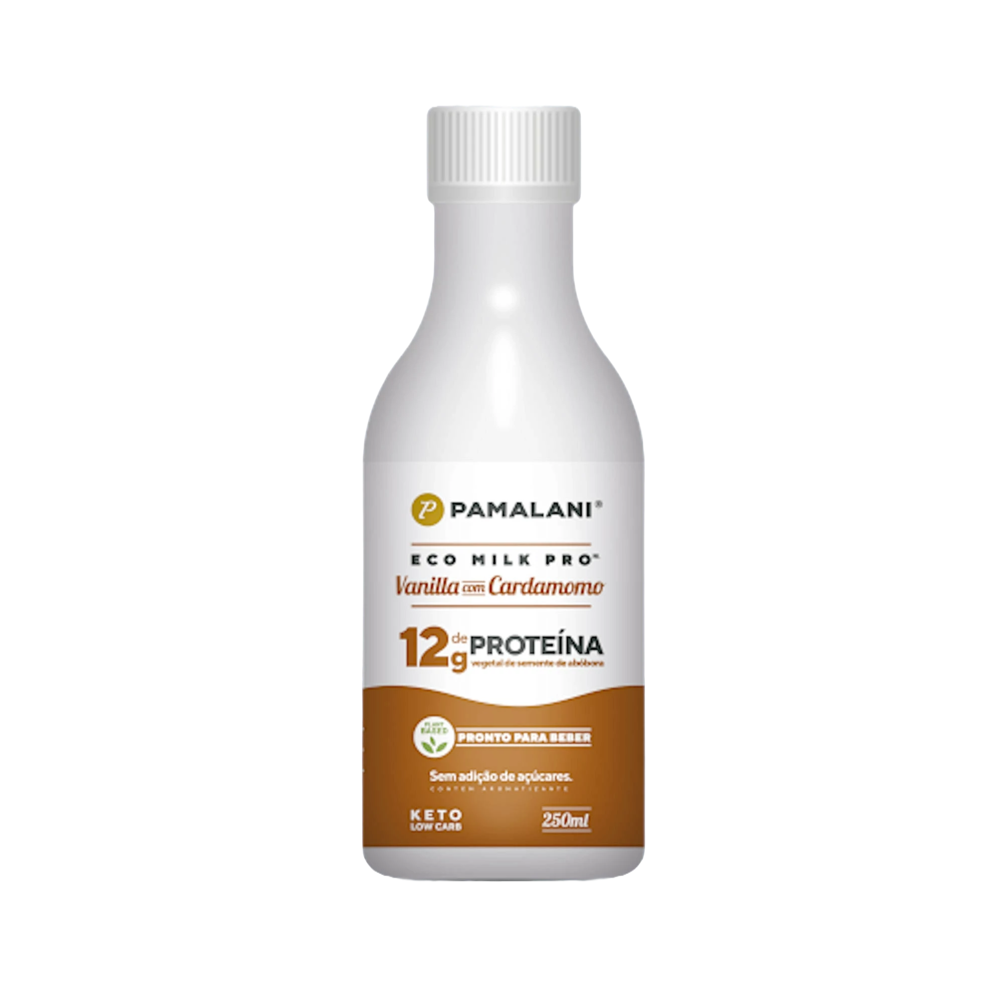 Leite Eco Milk Pro Vanilla com Cardamomo - 250ml Pamalani 