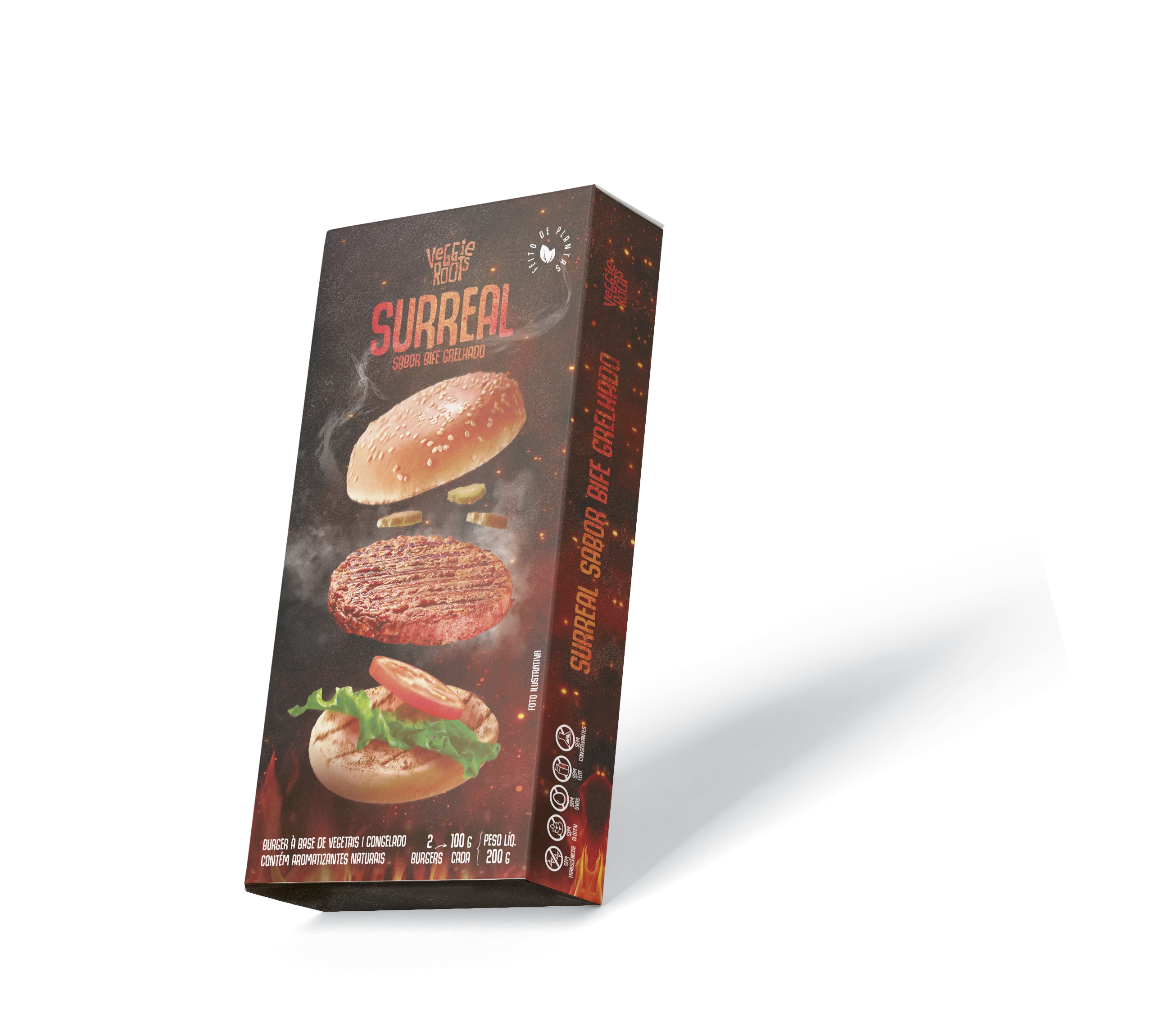 Burger Vegano - Sabor Bife Grelhado - 200G - Veggie Roots 