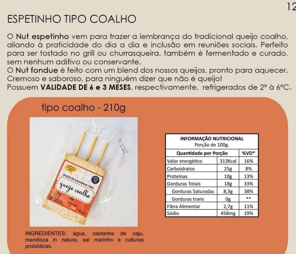 Queijo Tipo Coalho no Espeto Vegetal 210g – Annora