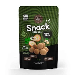 Snacks Sabor Cebola e Salsa - Vegano, Sem Glúten e Lactose Seu Divino  50g