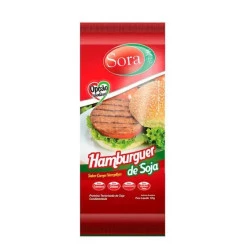 Hamburguer Vegetal Sabor Carne Vermelha 110g - Sora 