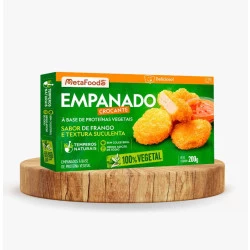 Empanado Crocante Vegetal Sabor Frango  ( Nuggets ) 200g Meta Foods