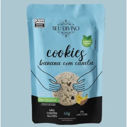 Cookies Banana com Canela Seu Divino Zero açúcar 60g