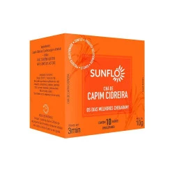 Chá de Capim Limão Erva Cidreira  Sunflo 10g Com 10 Saches