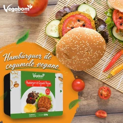 Hamburguer Vegano de Cogumelo Shimeji e Shitaki 320g - Vegabom