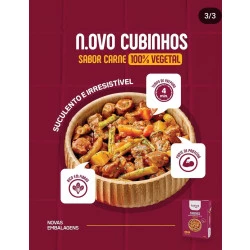 Cubinhos de Vegetais Sabor Carne 250g N.Ovo