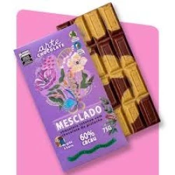 Chocolate Mesclado 60% Cacau c/ Pistache 75g - Arte Chocolate