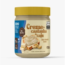 Creme de Castanha de Caju sabor Chocolate Branco Zero Açúcar 170g Seu Divino