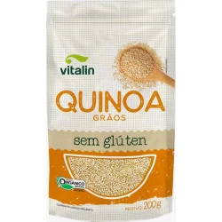 Quinoa Branca Grãos Orgânico 200g Vitalin