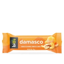 Barra de Castanhas e Frutas biO2 Nuts Damasco 25 g