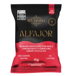 Alfajor Avelã e Chocolate Seu Divino 40g