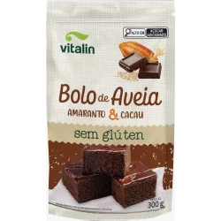 Mistura para Bolo de Aveia Amaranto com Cacau 300g Vitalin