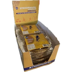 Waffles Power Up caixa com 20 Stroopwafel de  35g  cada