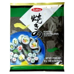Alga Nori com 10 Folhas Sukina Importado