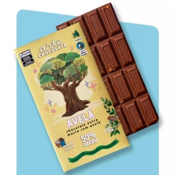 Chocolate 50% Cacau c/ Avelã 75g - Arte Chocolate PRÉ VENDA - CHEGA FRESQUINHO COM ENTREGA ENTRE 23 E 31 DE MAIO!