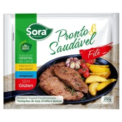 Filé Vegetal  FILE PRONTO & SAUDAVEL 200g- Sora 