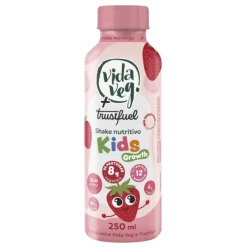 SHAKE KIDS GROWTH - VIDA VEG + TRUSTFUEL - MORANGO - 250ML