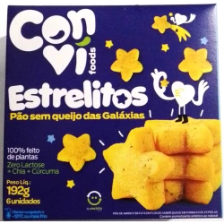 Pao sem queijo Estrelitos 192g - CONVI FOODS