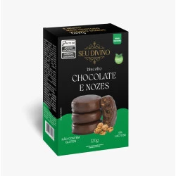 Biscoito Chocolate e Nozes Seu Divino 120g 