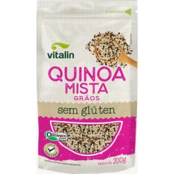 Quinoa Grão tricolor integral Orgânico 200g Vitalin