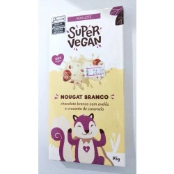 Barra de chocolate - Nougat branco - SUPER VEGAN 95g