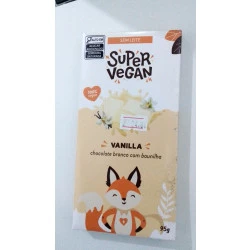 Barra de chocolate Branco com baunilha- 95g SUPER VEGAN