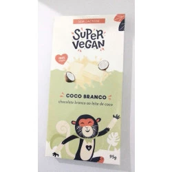 Barra de Chocolate Branco com Leite de Coco - 95g SUPER VEGAN