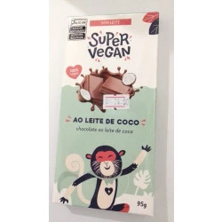 Barra de Chocolate Ao Leite de Coco- 95g SUPER VEGAN