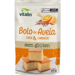 Mistura para Bolo de Aveia Chia e Laranja 300g Vitalin