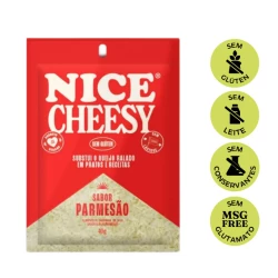 Queijo Ralado Nice Cheesy Parmesão Vegetal - 40g Nice Foods