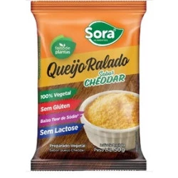 Queijo Ralado Vegetal Cheddar 50g - Sora