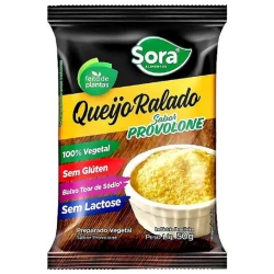 Queijo Ralado Vegetal Provolone 50g - Sora